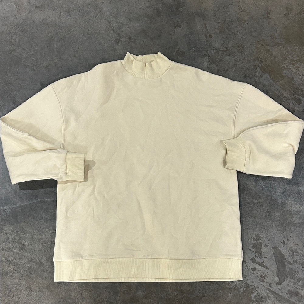 Womans Cream Mockneck
